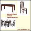 zestaw 39 Drewmix Stół Modena 1 + Krzesła Boss 7 zestaw 39 Drewmix Stół Modena 1 + Krzesła Boss 7