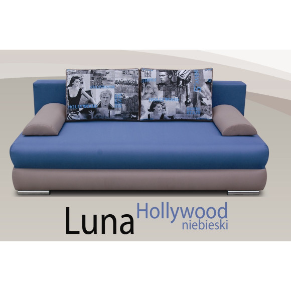Kanapa, tapczan Luna Hollywood niebieski - Kulak Kanapa, tapczan Luna Hollywood niebieski - Kulak