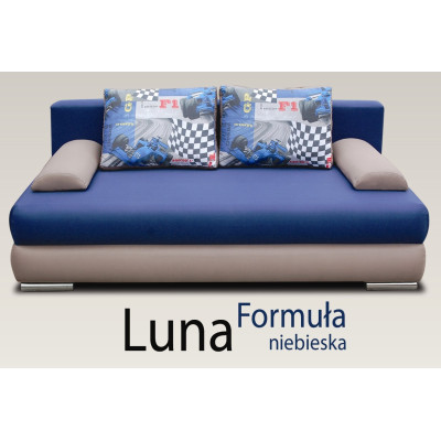 Kanapa, tapczan Luna Formuła niebieska - Kulak