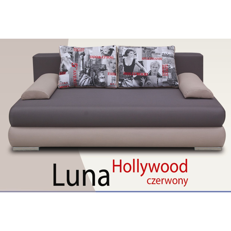 Kanapa, tapczan Luna Hollywood czerwony - Kulak