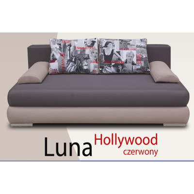 Kanapa, tapczan Luna Hollywood czerwony - Kulak