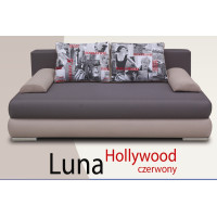 Kanapa, tapczan Luna Hollywood czerwony - Kulak