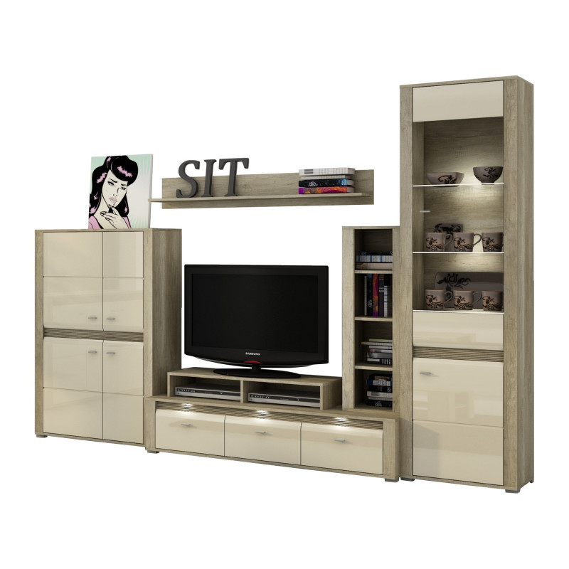 Komoda Rtv z LED + półka 140 Campari - Piaski