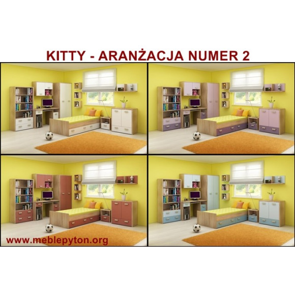 Kitty - biurko narożne KIT 02 - Meblocross Kitty - biurko narożne KIT 02 - Meblocross