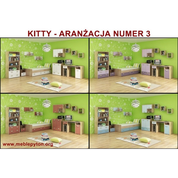 Kitty - biurko narożne KIT 02 - Meblocross Kitty - biurko narożne KIT 02 - Meblocross