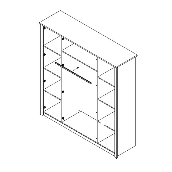 Finezja F4 szafa 4 drzwiowa Maridex Finezja F4 szafa 4 drzwiowa Maridex