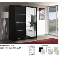 Vista 150 szafa drzwi przesuwne Stolar