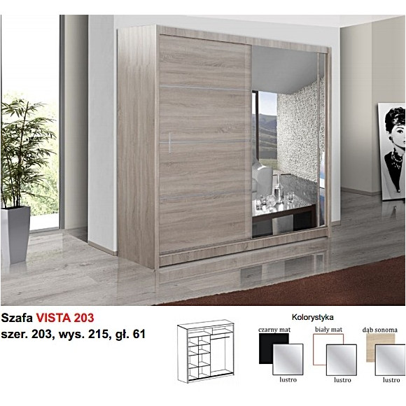 Vista 203 szafa drzwi przesuwne Stolar Vista 203 szafa drzwi przesuwne Stolar