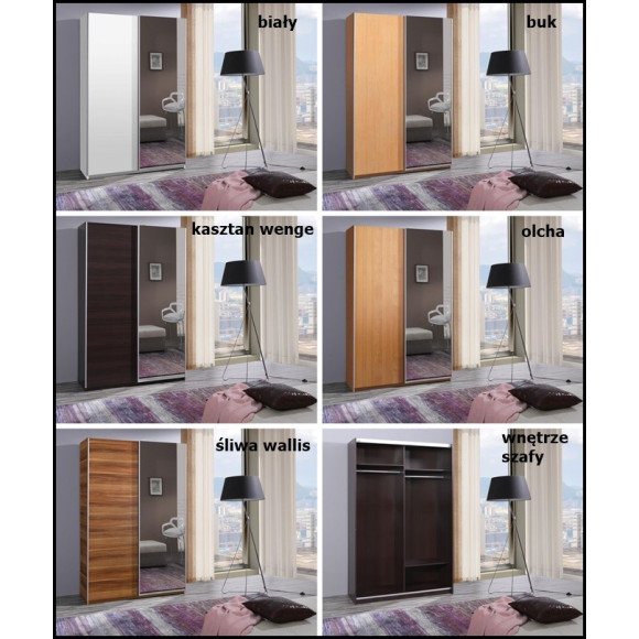 Szafa FIFI z lustrem szer.135 cm Maridex Szafa FIFI z lustrem szer.135 cm Maridex