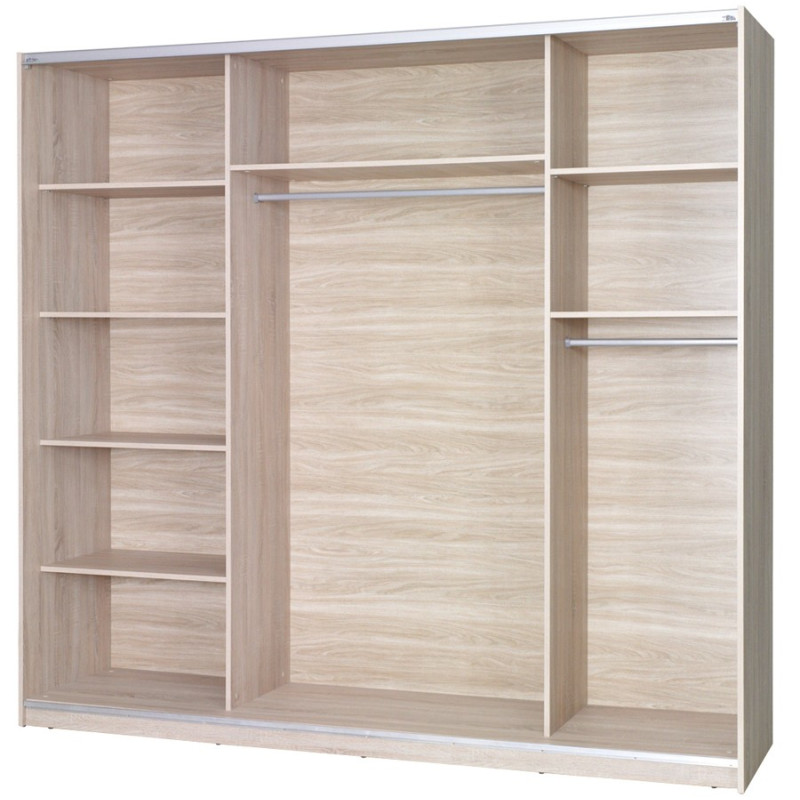 Twister 2 szafa przesuwna z lustrem szer.225 cm Maridex