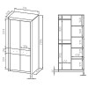 Szafa Castel 01 szer.92cm ML Meble Szafa Castel 01 szer.92cm ML Meble