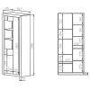 Witryna Castel 02 szer.85cm ML Meble Witryna Castel 02 szer.85cm ML Meble
