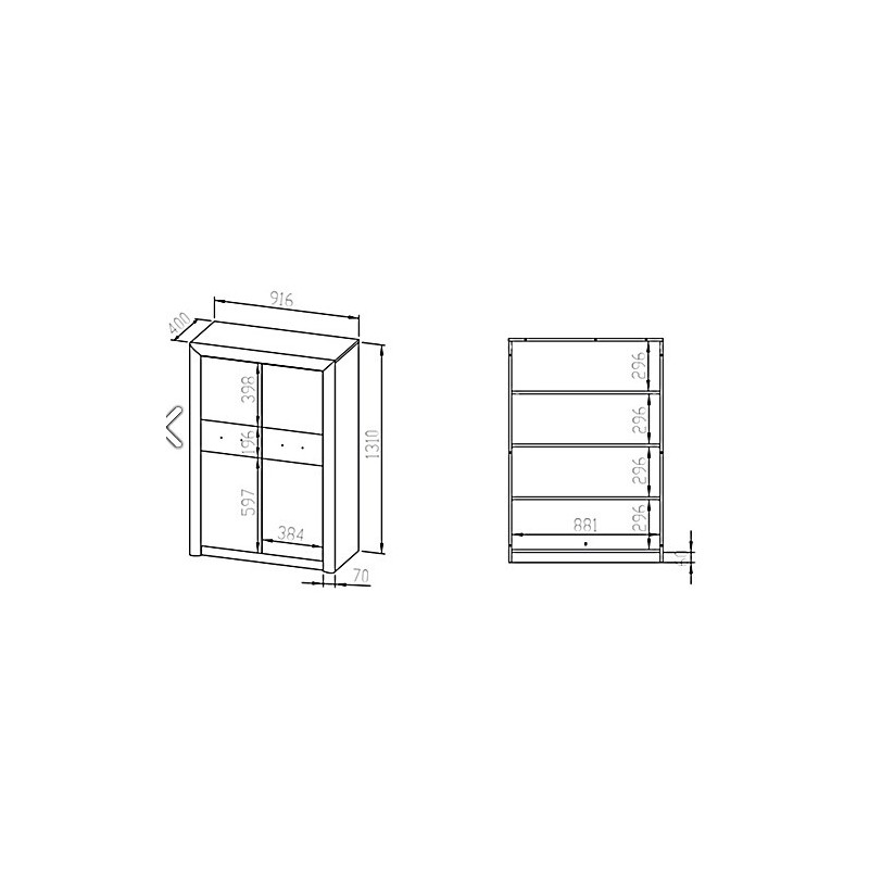 Komoda Castel 05 szer.92cm ML Meble