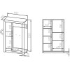 Witryna Castel 06 szer.85cm ML Meble Witryna Castel 06 szer.85cm ML Meble