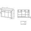 Komoda Castel 10 szer.138cm ML Meble Komoda Castel 10 szer.138cm ML Meble