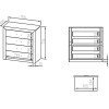 Komoda Castel 11 szer.92cm ML Meble Komoda Castel 11 szer.92cm ML Meble