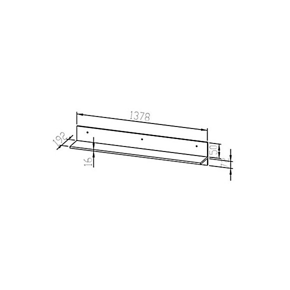 Półka wisząca Castel 17 szer.92cm ML Meble Półka wisząca Castel 17 szer.92cm ML Meble
