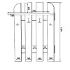Wieszak W 80-01 szer.80cm ML Meble