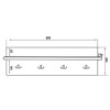 Wieszak W 80-02 szer.80cm ML Meble