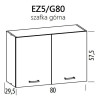 Eliza EZ5/G80 szafka górna 80 BogFran