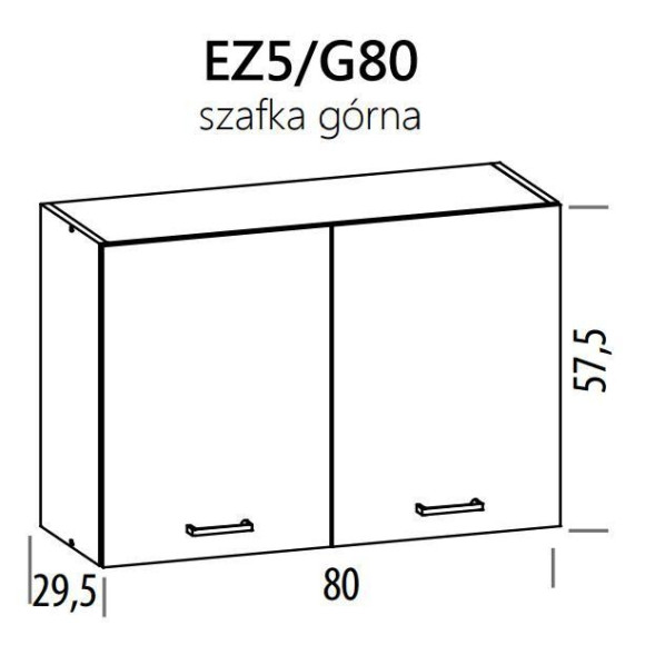Eliza EZ5/G80 szafka górna 80 BogFran Eliza EZ5/G80 szafka górna 80 BogFran