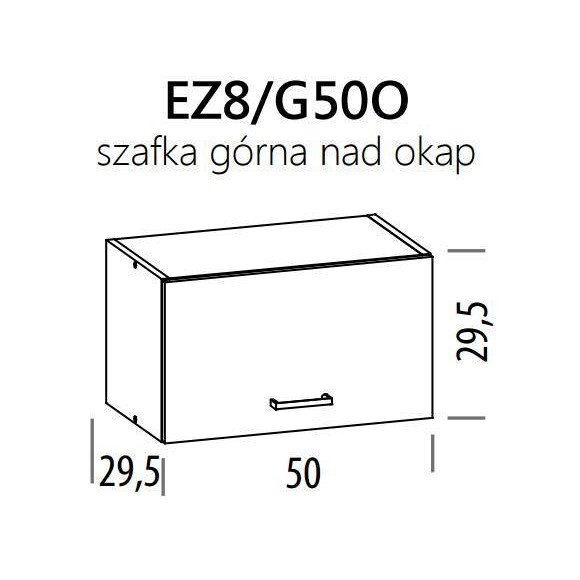Eliza EZ8/G50 szafka okap górna 50 BogFran Eliza EZ8/G50 szafka okap górna 50 BogFran