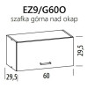 Eliza EZ9/G60 szafka okap górna 60 BogFran