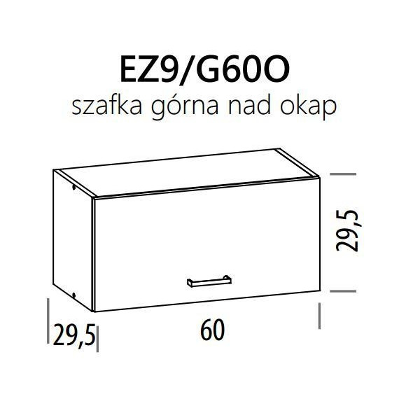 Eliza EZ9/G60 szafka okap górna 60 BogFran Eliza EZ9/G60 szafka okap górna 60 BogFran