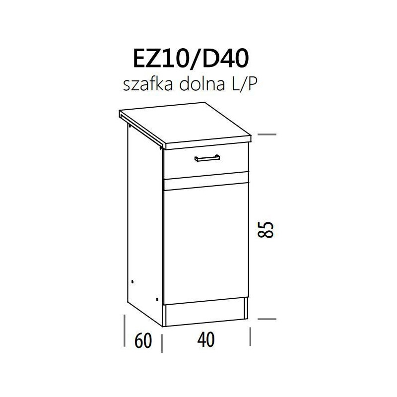 Eliza EZ10/D40 szafka dolna 40 BogFran