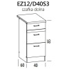 Eliza EZ12/D40S3 szafka dolna z szufladami 40 BogFran
