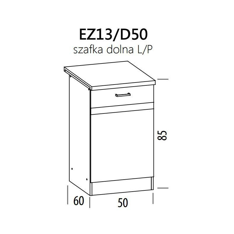 Eliza EZ13/D50 szafka dolna 50 z drzwiami BogFran