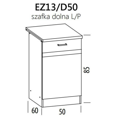 Eliza EZ13/D50 szafka dolna 50 z drzwiami BogFran