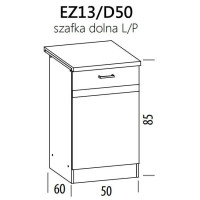 Eliza EZ13/D50 szafka dolna 50 z drzwiami BogFran