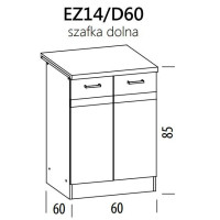 Eliza EZ14/D60 szafka dolna z drzwiami 60 BogFran