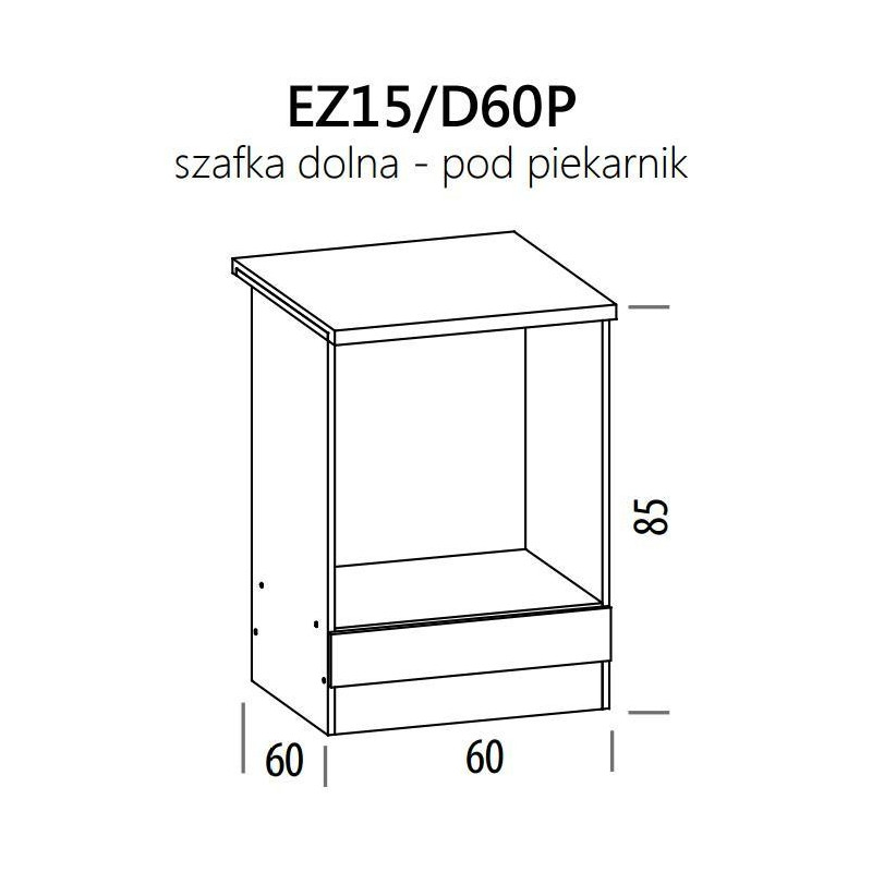 Eliza EZ15/D60P szafka dolna pod piekarnik 60 BogFran