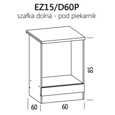 Eliza EZ15/D60P szafka dolna pod piekarnik 60 BogFran