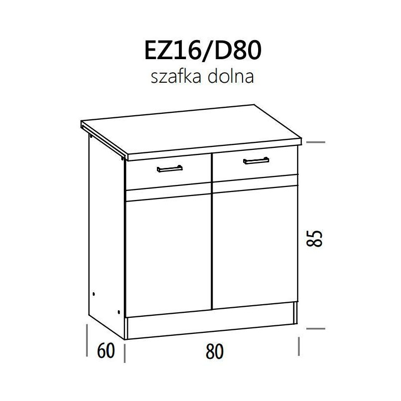 Eliza EZ16/D80 szafka dolna z drzwiami  80 BogFran