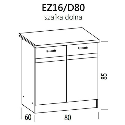 Eliza EZ16/D80 szafka dolna z drzwiami  80 BogFran