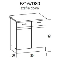 Eliza EZ16/D80 szafka dolna z drzwiami  80 BogFran