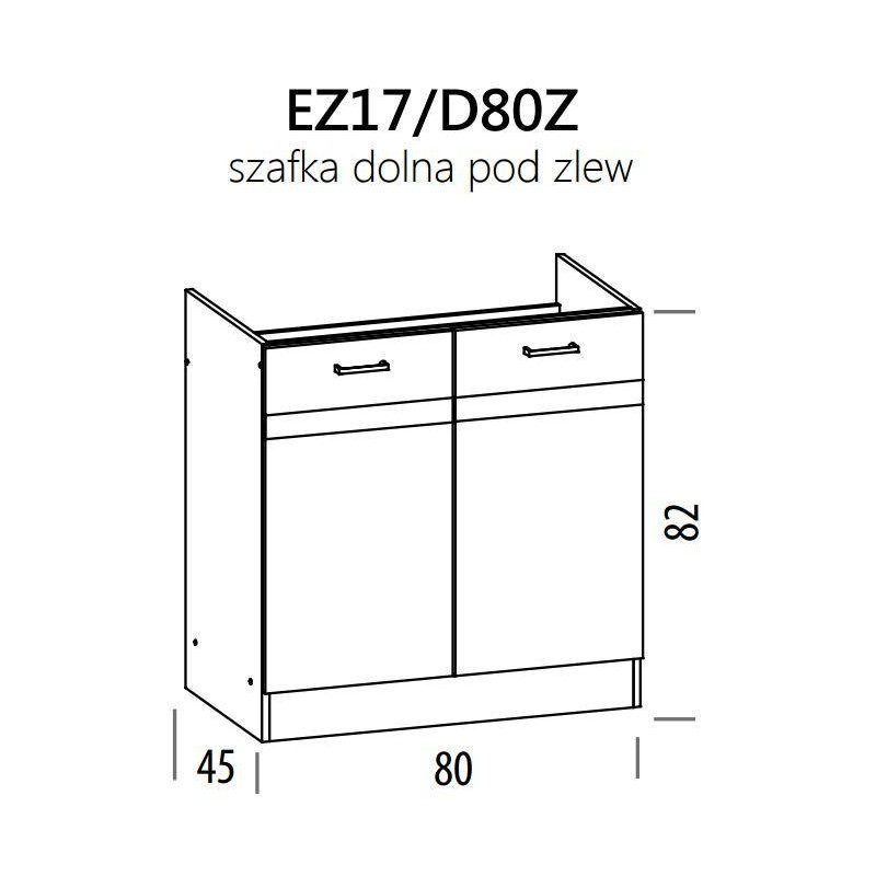 Eliza EZ17/D80Z szafka dolna pod zlew 80 BogFran