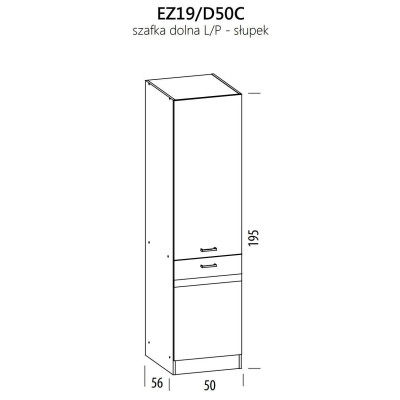 Eliza EZ19/D50C szafka dolna słupek L/P 50 BogFran