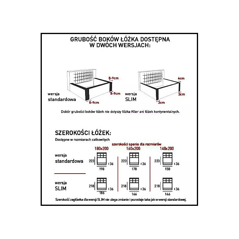 Łóżko Savanna Crystal Meble Marzenie