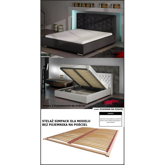 Łóżko Savanna Crystal Meble Marzenie