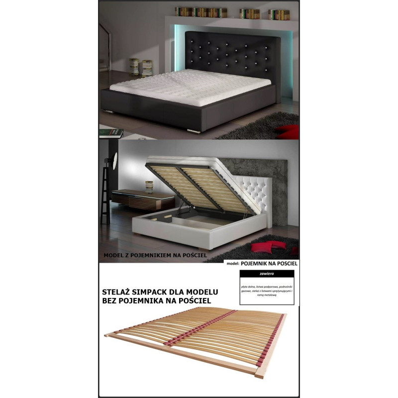 Łóżko Savanna Crystal Meble Marzenie