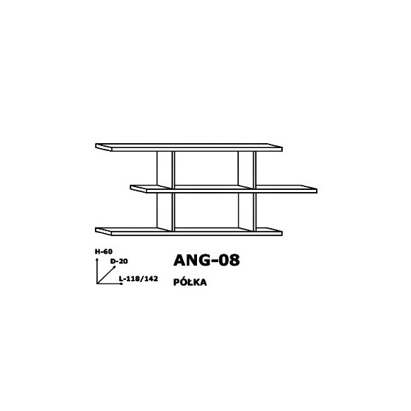 Półka Angel ANG 08 Meblocross Półka Angel ANG 08 Meblocross