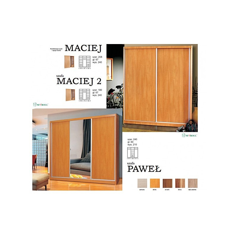 Maciej 2 szafa szer.180cm Jarstol