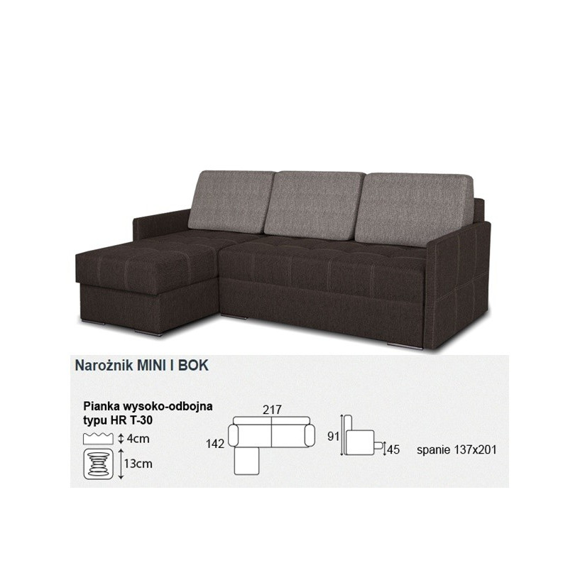 Narożnik Mini 1 uniwersalny P/L Marsyl