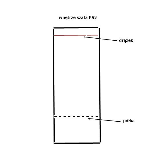 Szafa Parys PS2 szer.51cm Młot Meble Szafa Parys PS2 szer.51cm Młot Meble