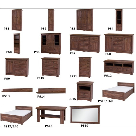 Półka Parys PS14 szer.86cm Młot Meble Półka Parys PS14 szer.86cm Młot Meble