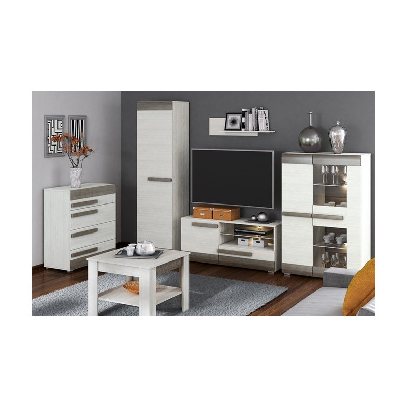 Komoda RTV Blanco 10 szer. 128cm ML Meble